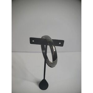 Vintage Monet Bangle Bracelet Gray Black Bracelet Stackable Jewelry Costume